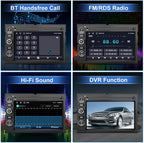 Android 13 Car Radio Compatible for Ford F150 F250 F350 Fusion Edge Explorer Taurus Freestar, Car Stereo Audio with Wireless CarPlay/Android Auto SWC GPS WiFi Bluetooth FM RDS DSP