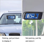 Handicap Placard Holder for Auto, Disabled Parking Permit Sign Protector for Car Sun Visor with Note Paper Slot, Pen Holder and Elastic Strap - Black