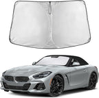 Windshield Sunshade Compatible for BMW Z4 / M2 / M8 2003-2022 2023 2024 2025 2026, Sun Visor for Front Windshield & Window Sun Shade Cover, UV Heat Blocker & Protector, Car Accessories