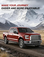 Window Rain Guards Fit for 2009-2014 Ford F150 SuperCrew Cab, Outside-Mount Extra Durable Window Visors Wind Deflector for 2010-2014 F-150 SVT Raptor Full-Size Cab