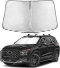Windshield Sunshade Compatible for Hyundai Santafe 2019-2021 2022 2023, Sun Visor for Front Windshield & Window Sun Shade Cover, UV Heat Blocker & Protector, Car Accessories