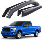 Goodyear Shatterproof in-Channel Window Deflectors for Ford F150 2015-2020 SuperCab (fit for Ford F250-F550 17-25) Rain Guards,Window Visors for Cars,Vent Deflector, Car Accessories, 4pcs - GY003419LP