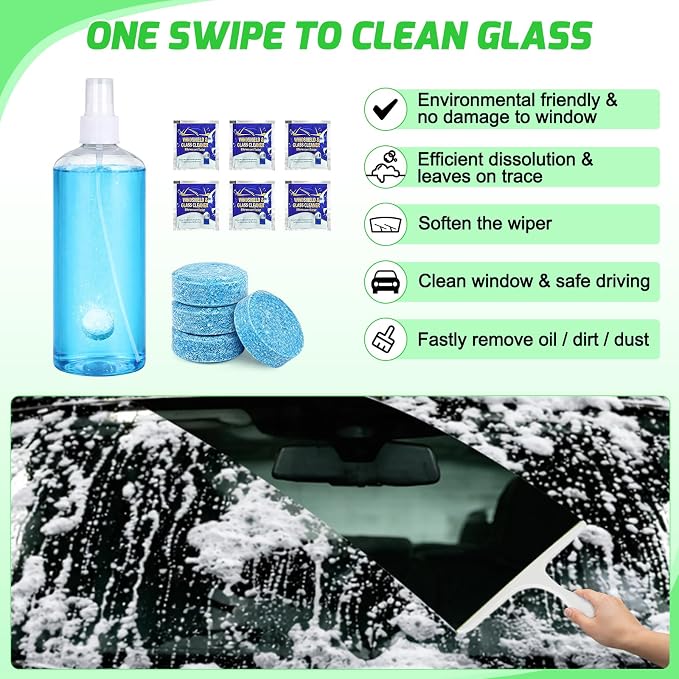 37PCS Car Detailing Kit Auto Cleaning Tools Wash Set with Storage Carry Bag Home Use for Interior Exterior Deep Clean Car Care Windshield Dashboard Seat Air Vents Wheels Tires, Green