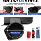 Car Door Cup Holder for 2021-2025 2026 Ford F-150 F150 Accessories Cup Holder Expander with Card Slot Anti-Shake&Noiseless Drink Holder Insert for Car Daily Driving