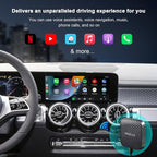 Wireless CarPlayBox with Netflix/YouTube/TF Card Slot Convert Wired CarPlay to Wireless Adapter for 2017 and Above Original Wired CarPlay Car