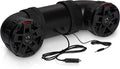 ATV6.5B ATV UTV Weatherproof Sound System - 6.5 Inch Speakers, 1.5 Inch Tweeters, Built-in Amplifier, Bluetooth, Easy Installation for 12V Vehicles