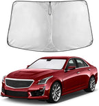 Windshield Sunshade Compatible for Cadillac CTS 2014-2017 2018 2019, Sun Visor for Front Windshield & Window Sun Shade Cover, UV Heat Blocker & Protector, Car Accessories