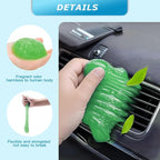 Car Cleaning Gel,Reusable Car Cleaning Putty for Interior Detailing, Car Cleaning Supplies, Auto Detailing Tools, Car Slime for Dust Removal, Car Accessories Interior, Car Cleaning Kit(Green, 0.8 OZ)