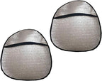 Universal Car Steering Wheel Sun Shade Cover, 2PCS Heat-Resist Aluminum Foil Steering Wheel Cover for Most of Car SUV Truck Van,17.32x19.68inch/44x50cm