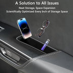 4PCS Car Door Organizer Tray for NX 2022 2023 2024 2025 Front & Rear Door Pocket Inner Organizer Trays TPE for NX 250 NX 350 NX 350h 450h+ Accessories Black