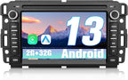 Car Radio for Chevrolet Chevy Silverado GMC Sierra Yukon 2007-2013 Android 13 GPS Navigation 2GB+32GB with 7 inch Touch Screen CarPlay Android Auto Bluetooth SWC