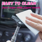 Side Mirror Squeegee, 2 PCS Car Mirror Squeegee, Retractable Car Rearview Mirror Wiper for All Vehicles, Universal Automotive Accessories(Black/Pink)
