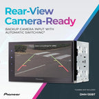 DMH-130BT 6.8" Capacitive Touchscreen, Double Din – Bluetooth, Backup Camera, USB, FLAC, AM/FM Radio, Short Chassis, 50W x 4 Output, Steering Wheel Input