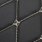Car Seat Back, PU Leather Rear Seat Protector Kick Mat Cover with a Pocket, Easy to Clean Wear