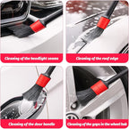 10PCS Car Detailing Brush Set, Vehicle Interior Cleaning Kit Includes Steel Wire and Air Vent Brushes, Automotive Detail Dusting Cleaner Tool Set, Universal for Most Vehicles