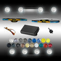 New Features Forward and Reverse Parking sensors, Option to Measure Distance in inches, bidirectional Display Option, and Customizable Digital Direction 18 Color Probes to Choose from(Silver)
