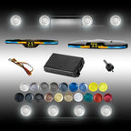 New Features Forward and Reverse Parking sensors, Option to Measure Distance in inches, bidirectional Display Option, and Customizable Digital Direction 18 Color Probes to Choose from(Silver)