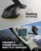 MagicMount SMSWDEX MagSafe Car Mount, Magnetic Phone Holder for Car Windshield/Dashboard, Suction Cup Phone Mount Compatible with iPhone 16 15 14 13 12 Pro Max Plus Mini Mag Safe Accessories