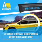 Extra Durable Window Deflectors Tape-On Window Visors Rain Guards Fit for Subaru Forester 2019-2024, Sun Visors, Wind Vent for Shades, Exterior Car Accessories - 4pcs. AG0773