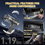 Handheld Car Vacuum Cleaner, 16000PA Air Duster & Vacuum Cleaner, 120W High Power Hand Held Vacuum Cordless, Portable Vacuum Rechargeable with Multi-Nozzles & LED Light for Car, Home, Pet, Office