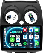4G+64G Andriod Car Radio for Nissan Rogue 2007-2015 with CarPlay Android Auto 9 Inch Incell Touch Screen with GPS Navigation WiFi Backup Camera Mic