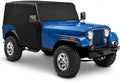 600D Cab Cover Windproof Sunshade Cover Compatible with Jeep Wrangler CJ7 1976-1986 2 Door, 6-Layer Protection Frost Wiper & Mirror Covers Protect from Sunshine, UV, Snow, Rain