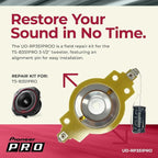 UD-RP351PRO Repair Kit - Replacement Diaphragm for TS-B351PRO 3-1/2' P.R.O. Series Bullet Tweeter