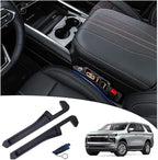 Half-Sized Seat Gap Filler Compatible with Chevy Tahoe Suburban| Zero Obstruction to Lower Center Console Storage | Anti-Drop Organizer | Window Breaker Interior Accessories