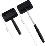 Pivoting Windshield Glass Cleaning Tool Extendable Aluminum Handle w/3 Premium Microfiber Covers