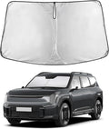 Windshield Sunshade Compatible for Kia EV9 2024 2025 2026, Sun Visor for Front Windshield & Window Sun Shade Cover, UV Heat Blocker & Protector, Car Accessories