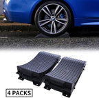 Tire Saver Ramps Anti-Slip Pads Design Car Tire Wheel Ramps for Flat Spot and Flat Tire Prevention Tire Savers for Storage Carrying Bag Easy to Store 4 Pack Black