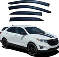 Tape On Window Rain Guards Deflectors for 2018-2024 Chevrolet Equinox | Out-Channel Window Visors Vent Wind Deflectors Vent Visors,All-Weather Protection,Precision Fit 18-24 Chevy Equinox-4PCS