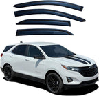 Tape On Window Rain Guards Deflectors for 2018-2024 Chevrolet Equinox | Out-Channel Window Visors Vent Wind Deflectors Vent Visors,All-Weather Protection,Precision Fit 18-24 Chevy Equinox-4PCS
