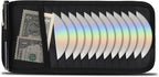 Car CD Holder Visor Organizer, DVD Storage Case for Vehicle Sun Visor, 12 Capacity Disc Holder for CDs/DVDs/Blu-ray, Car Interior Storage Organizer Black