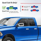Goodyear Shatterproof in-Channel Window Deflectors for Trucks Dodge RAM 1500 2009-2018 Quad Cab, Rain Guards, Window Visors for Cars, Vent Deflector, Truck Accessories, 4 pcs- GY003421LPf