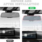Car Rear View Mirror Protector Frame, Silicone Auto Rearview Edge Protection Cover Compatible with Model 3 Model Y, Interior Rear View Trim Frame Decoration, Car Accessories (Pink)