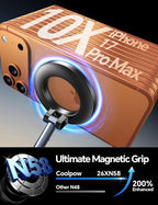 【Newest Vacuum Magnetic Phone Holder for Car Phone Holder Mount【Movable Vacuum Suction】 Magsafe Car Mount Cell Phone Holders for Your Car Accessories for Women Men for iPhone 17 16 -Black