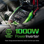 1000W Power Inverter 2000W Peak, DC 12V to 3X 120V AC | 3X AC, 2X 2.4Amp USB, Mounting Brackets and Clamps Included, RV, Car, Truck, Camping, Outdoor, Emergency, Portable