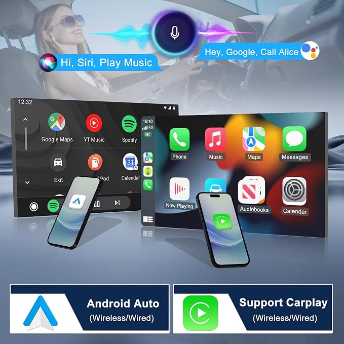 2+64GB Car Stereo Radio for Hyundai Sonata 2015 2016 2017, 9.7" Touchscreen Android 15 Car Radio Stereo Head Unit with Wireless CarPlay Android Auto GPS Navigation SWC FM DSP WiFi Bluetooth Camera