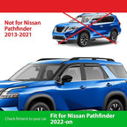 Goodyear Shatterproof in-Channel Window Deflectors for Nissan Pathfinder 2022-2026, Rain Guards, Window Visors for Cars, Vent Deflector, Car Accessories, 4 pcs - GY008188
