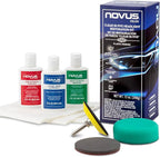 Clear in Five Headlight Restoration Kit | 2 Ounce #1, 2, & 3 Bottles, Buffing Pad, Backing Pad Drill Attachment, 1,000 Grit Sanding Disk, 3 Polish Mates