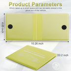 Car Registration and Insurance Card Holder, Vehicle Glove Box Car Organizer, Interior Car Accessories for Documents, Cards, License - 2 Pack