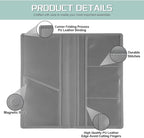 1Pack Car Registration and Insurance Holder,Car Document Holder for Cards License with Magnetic Shut,Vehicle Glove Box Car Organizer for Documents, Cards, License(Gray)