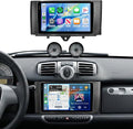 4G+128G Car Radio Stereo for Mercedes Benz Smart Fortwo 2011-2015, 9" HD in-Cell Touch Screen/Android 15/Wireless CarPlay/Android Auto/GPS/WiFi/5.0Bluetooth/FM/RDS/SWC/AHD Backup Camera
