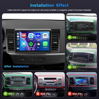 4G 128G for Mitsubishi Lancer 2007-2012 Radio CarPlay 10.1" Incell Touchscreen Car Stereo Android 15 Android Auto Bluetooth 5.0 GPS WiFi 15UI Backup Camera