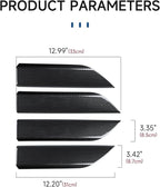 Car Inner Door Handrail Handle ABS Carbon Fiber Sticker Cover Interior Trim for 2019-2025 Chevy Silverado | for 2019-2021 GMC Sierra 1500 2500 3500 HD Decal Accessories （Crew Cab, Style A