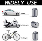 4PCS Car Tire Valve Stem Caps, Air Caps Cover, Universal for Cars, SUVs, Bike, Trucks and Motorcycles, Car Wheel & Tire Exterior Accessories-Glossy