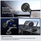 Fits MagSafe Car Mount for Universal Dashboard,Tesla Screen,Magnetic Phone Holder for Car, Foldable Aluminum Alloy Arm, Super Stable Car Mount for iPhone 17 Pro Max 16 15 14 13 12&All Phones