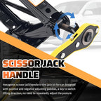 2 Ton Scissor Jack for Car Set Heavy Duty,Portable Car Jack Kit Includes Scissor Jacks Handle/Lug Wrench/Lug Nut Socket,Professional Cars Emergency Kits Tire Jacks Kit for Cars