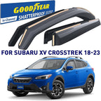 Goodyear Shatterproof In-Channel Window Deflectors for Subaru XV Crosstrek 2018-2023/Impreza 2017-2023 Hatchback, Rain Guards, Window Visors for Cars, Vent Deflector, Car Accessories, 4 pcs - GY008095